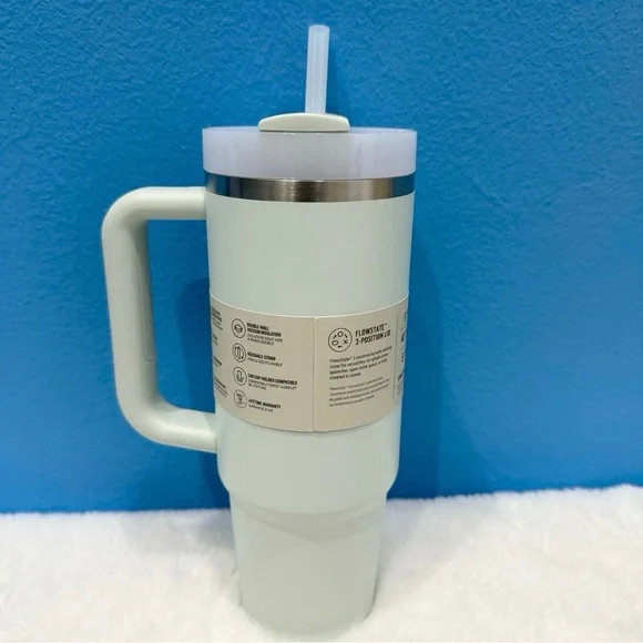 *NEW*Stanley Quencher H2.0 Tumbler 30 oz -Mist (Pastel Green) NEW with BOX - Picture 4 of 7